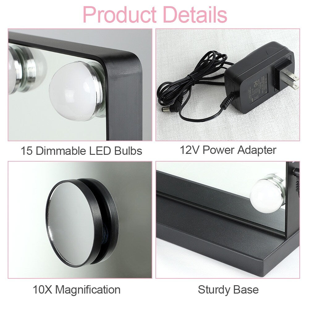 Depuley Vanity Mirror with Lights Hollywood Makeup Mirror Smart Touch