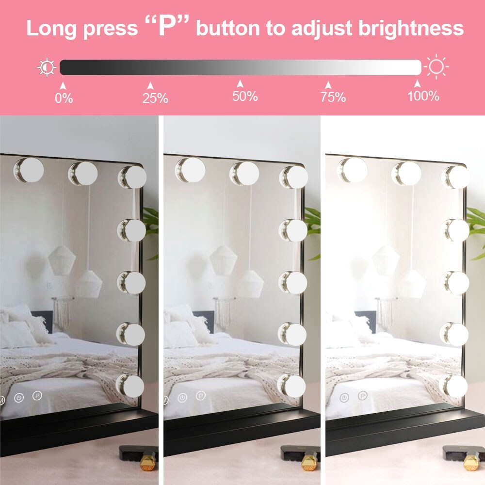 Depuley Vanity Mirror with Lights Hollywood Makeup Mirror Smart Touch
