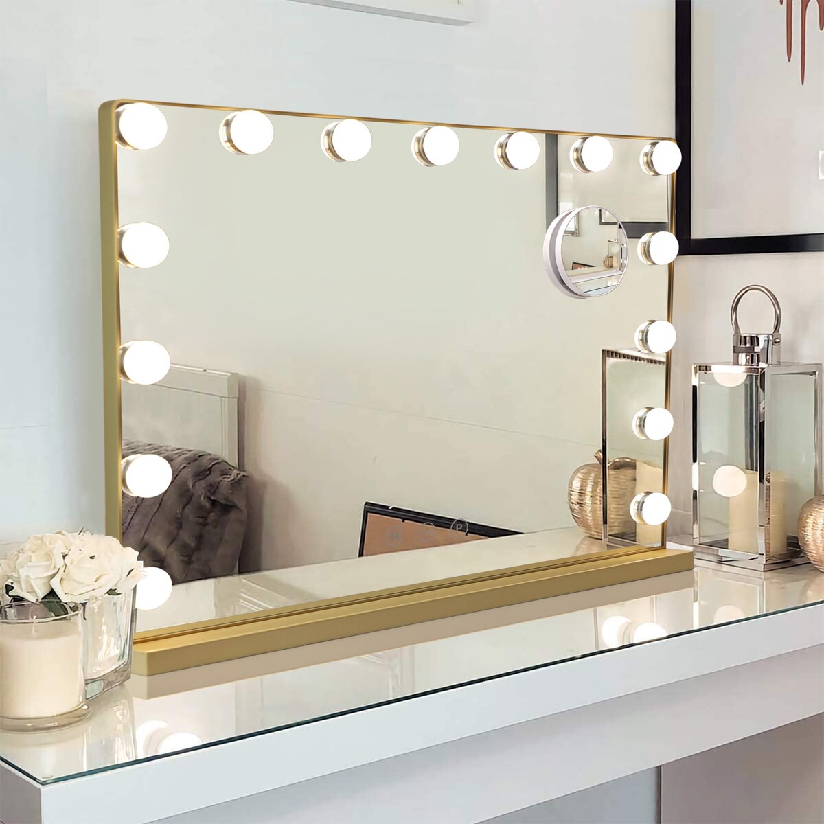 Depuley Vanity Mirror with Lights Hollywood Makeup Mirror Smart Touch