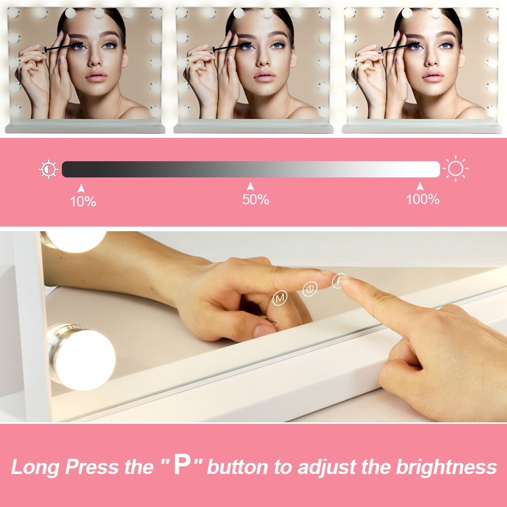 Depuley Vanity Mirror with Lights Hollywood Makeup Mirror Smart Touch