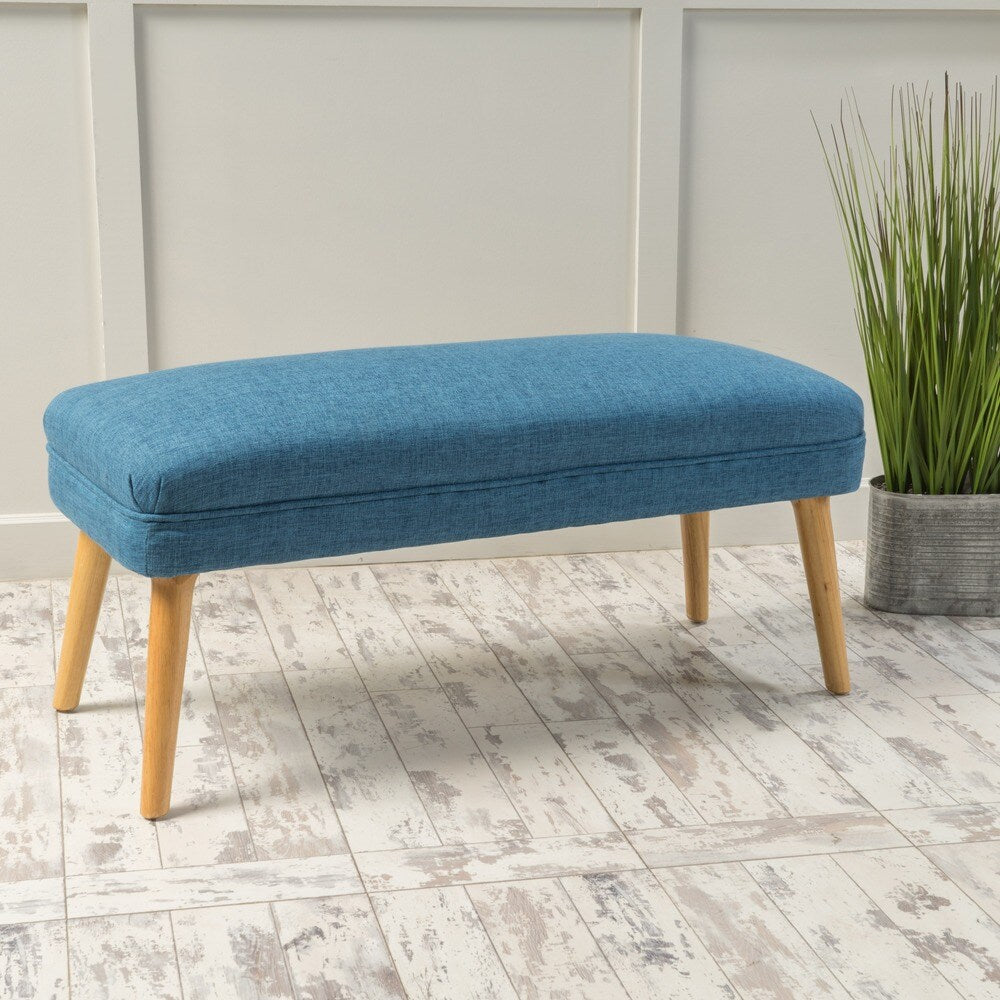 Desdemona Mid-Century Fabric Ottoman by Christopher Knight Home