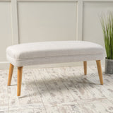 Desdemona Mid-Century Fabric Ottoman by Christopher Knight Home