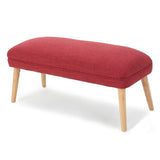 Desdemona Mid-Century Fabric Ottoman by Christopher Knight Home