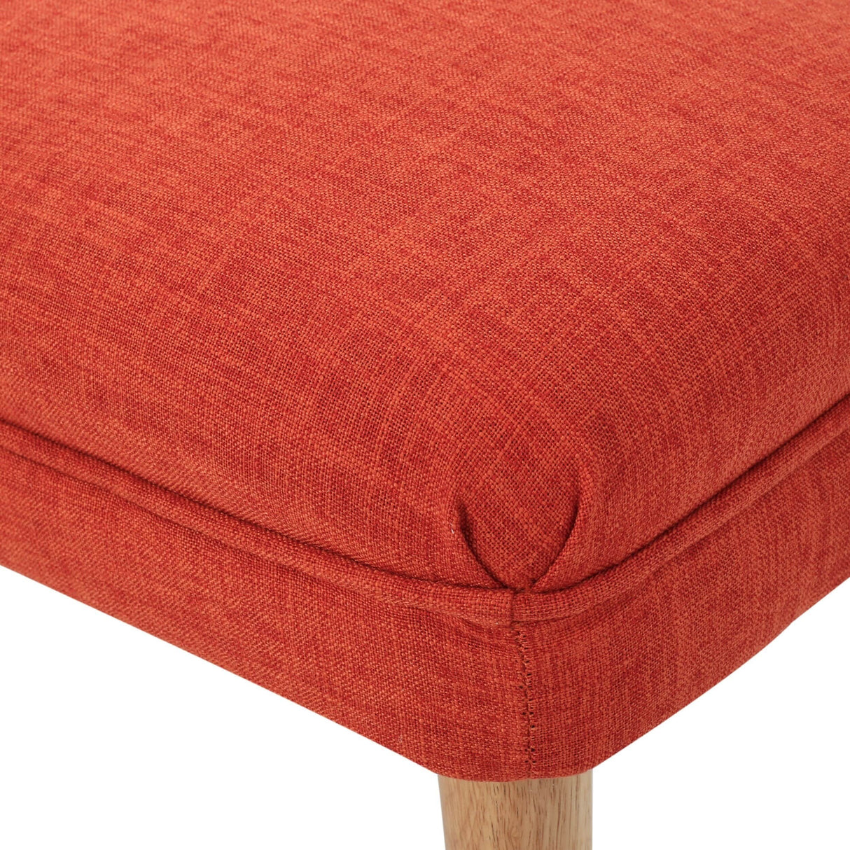 Desdemona Mid-Century Fabric Ottoman by Christopher Knight Home