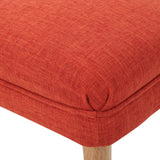 Desdemona Mid-Century Fabric Ottoman by Christopher Knight Home