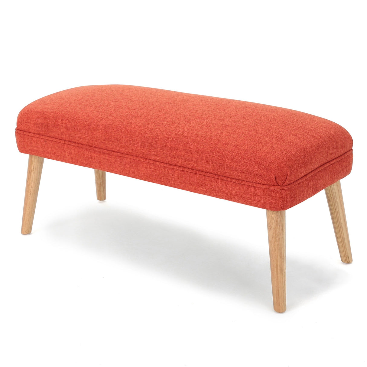 Desdemona Mid-Century Fabric Ottoman by Christopher Knight Home