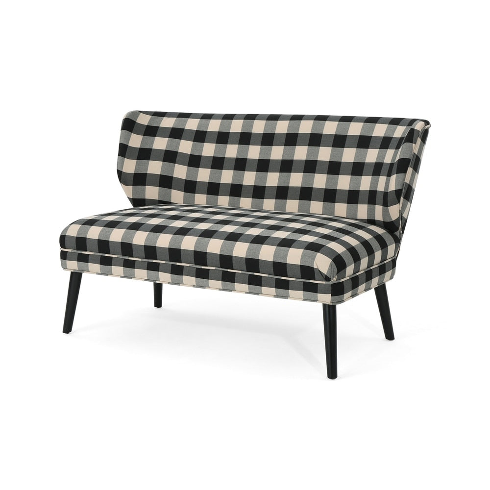 Desdemona Modern Farmhouse Fabric Settee by Christopher Knight Home