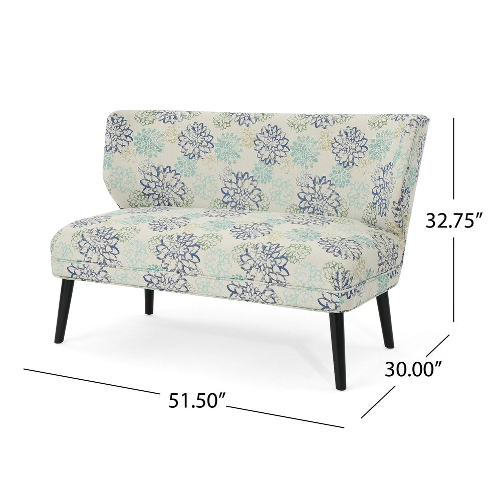 Desdemona Modern Farmhouse Fabric Settee by Christopher Knight Home
