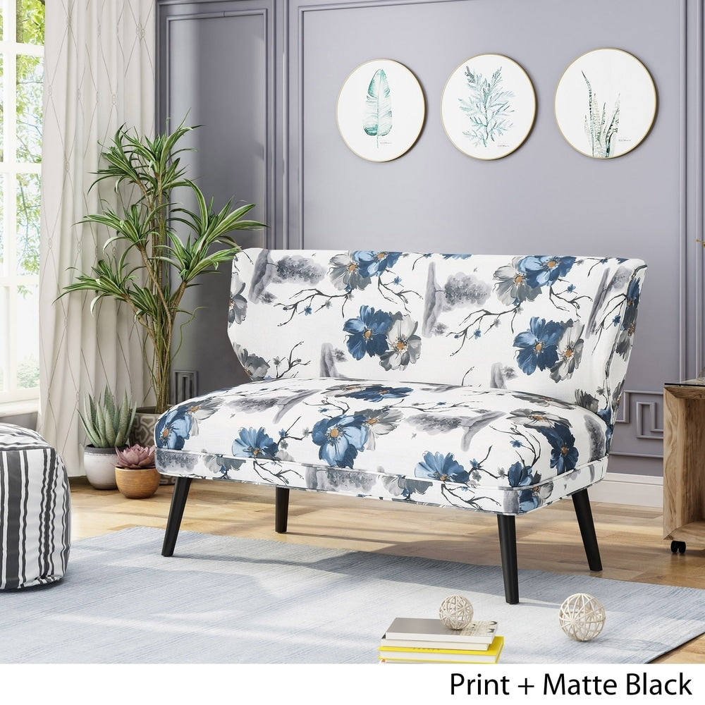 Desdemona Modern Farmhouse Fabric Settee by Christopher Knight Home