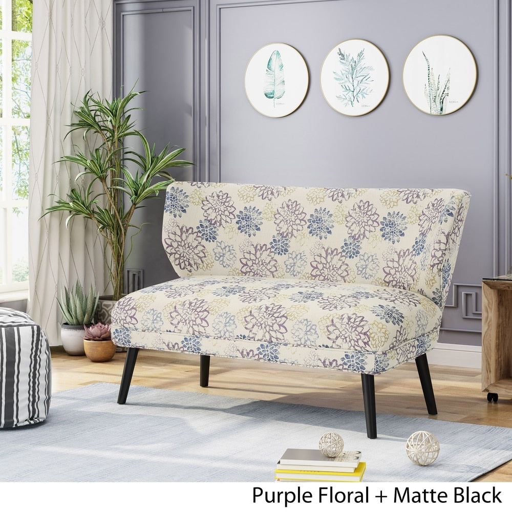 Desdemona Modern Farmhouse Fabric Settee by Christopher Knight Home