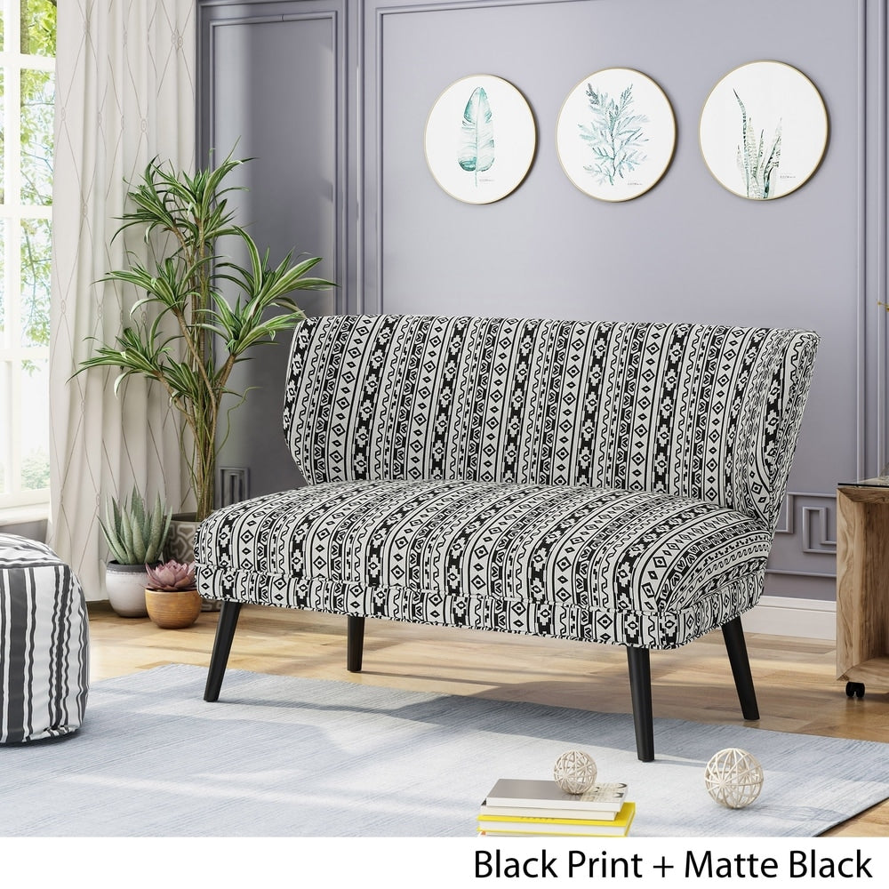 Desdemona Modern Farmhouse Fabric Settee by Christopher Knight Home