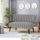 Desdemona Modern Farmhouse Fabric Settee by Christopher Knight Home