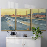 Deserted Highway I - Multi Piece Framed Canvas