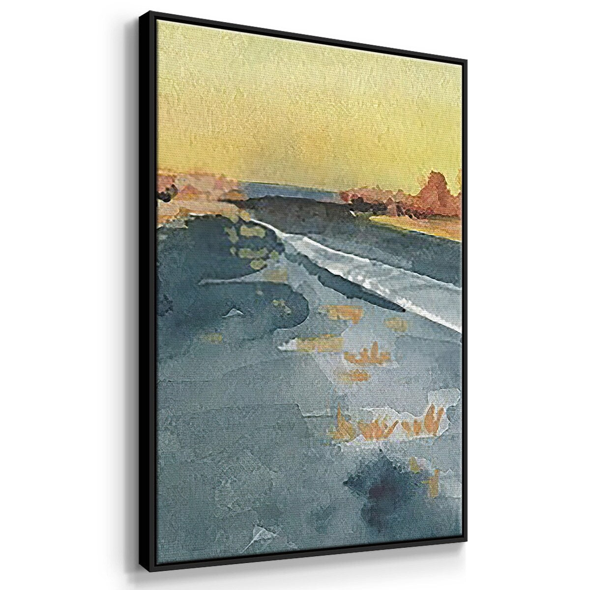 Deserted Highway I - Multi Piece Framed Canvas
