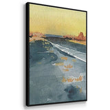 Deserted Highway I - Multi Piece Framed Canvas