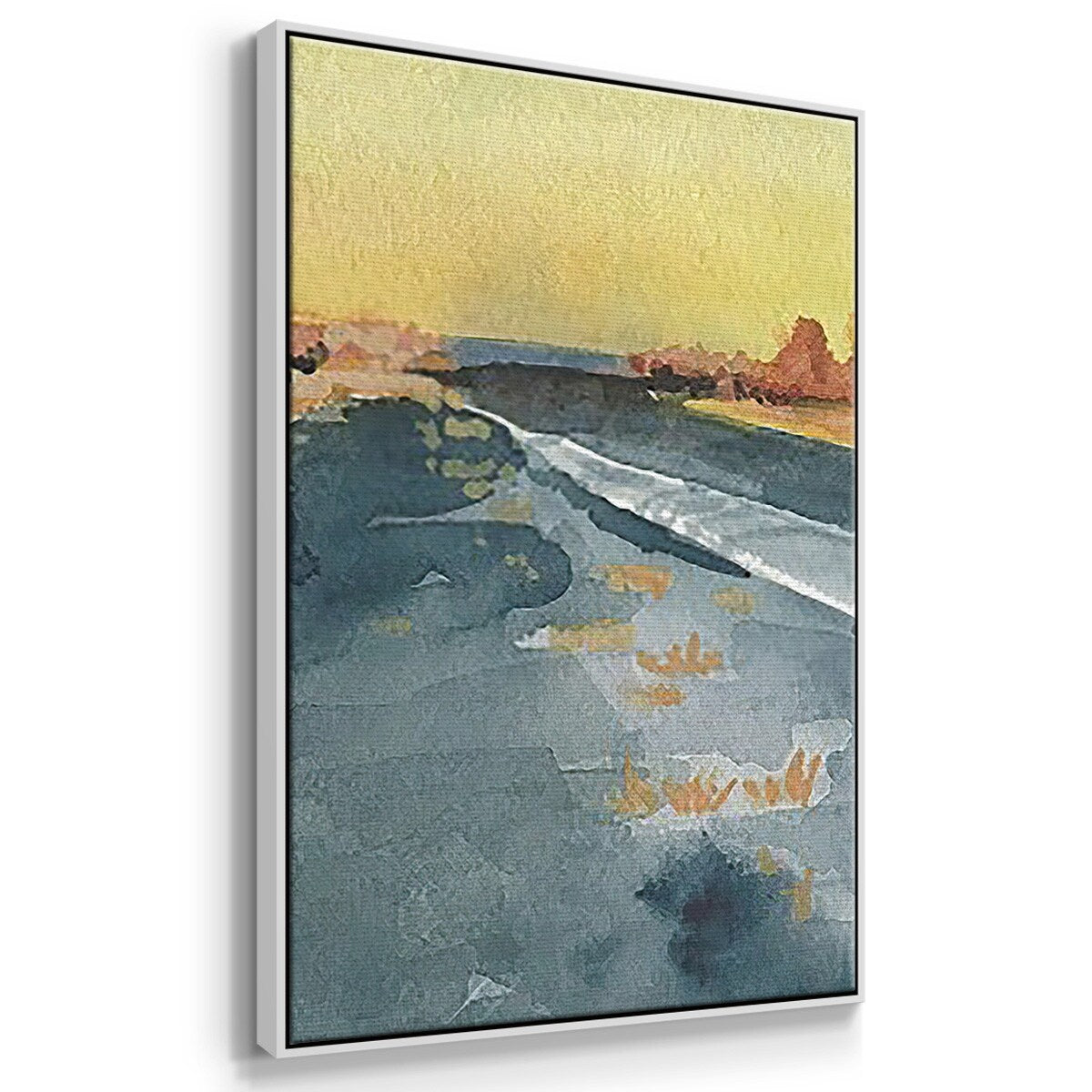 Deserted Highway I - Multi Piece Framed Canvas