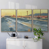 Deserted Highway I - Multi Piece Framed Canvas