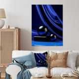 Design Art "Sapphire Serenade Abstract Collages I" Abstract Collages Blue Metal Wall Art - Modern Metal Art Work