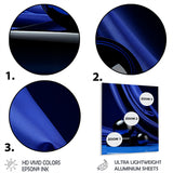 Design Art "Sapphire Serenade Abstract Collages I" Abstract Collages Blue Metal Wall Art - Modern Metal Art Work