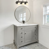 Design House 506618 Allante 3-Light Vanity Light, Oil Rubbed Bronze - Oil Rubbed Bronze