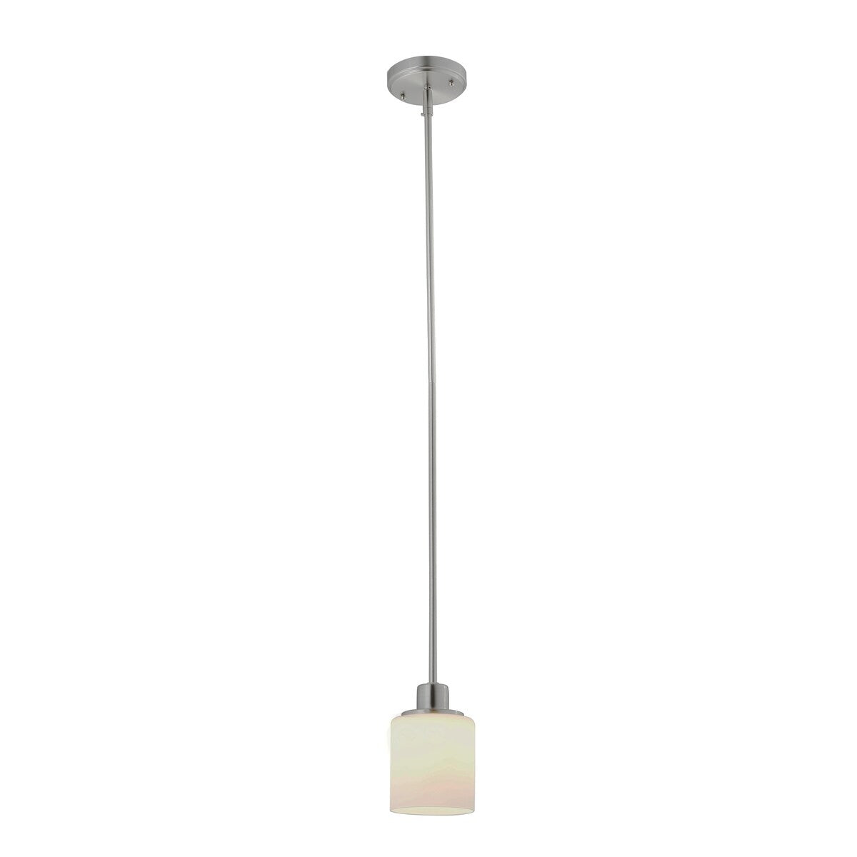 Design House 587352 Aubrey Transitional 1-Light Integrated LED Indoor Mini Pendant Dimmable Frosted Glass