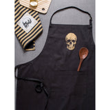 Design Imports Gold Skull Print Chef Kitchen Apron