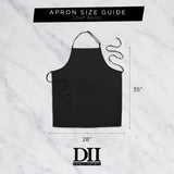 Design Imports Gold Skull Print Chef Kitchen Apron