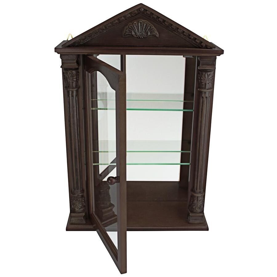 Design Toscano Essex Hall Hardwood Wall Curio Cabinet