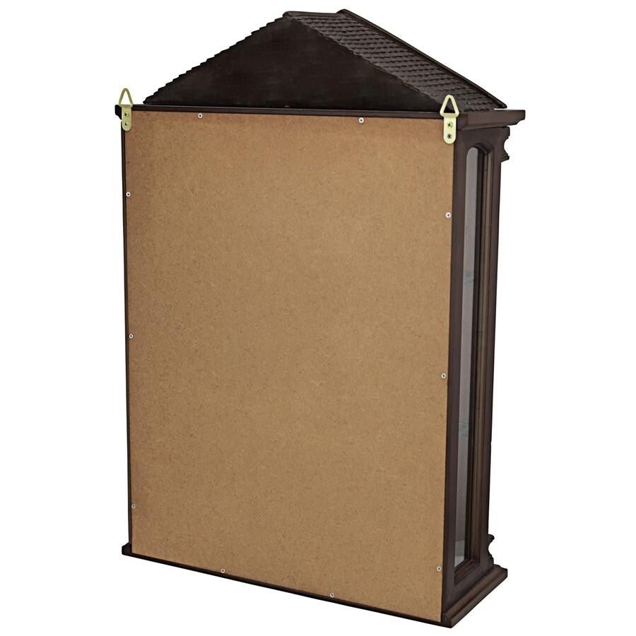 Design Toscano Essex Hall Hardwood Wall Curio Cabinet