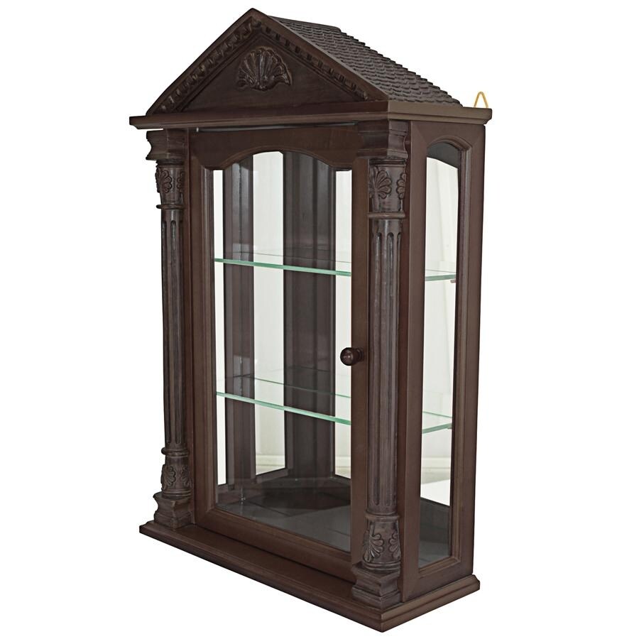 Design Toscano Essex Hall Hardwood Wall Curio Cabinet