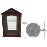 Design Toscano Essex Hall Hardwood Wall Curio Cabinet
