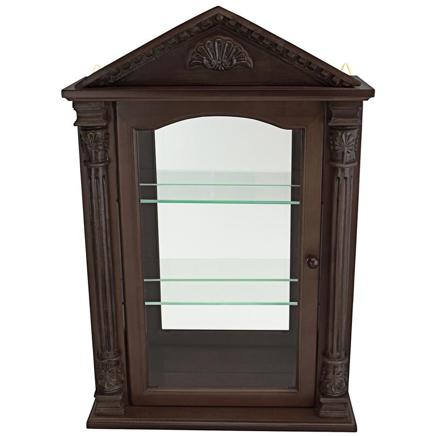 Design Toscano Essex Hall Hardwood Wall Curio Cabinet