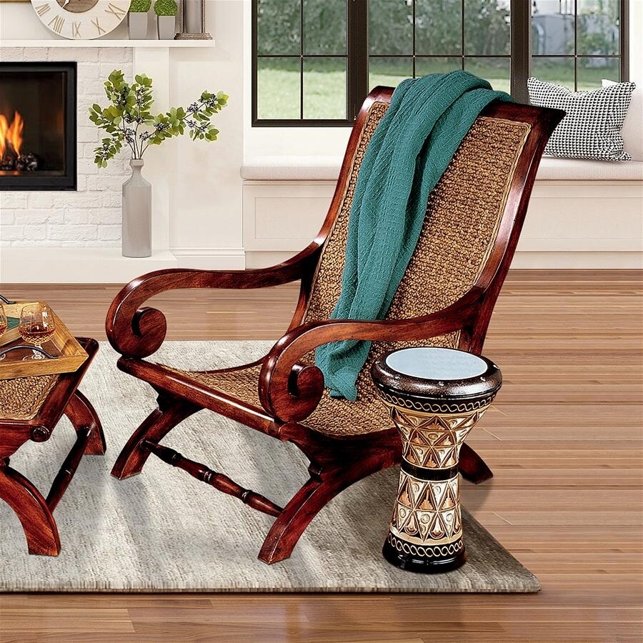 Design Toscano Handcrafted Mahogany Wood British Plantation Chair