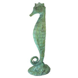 Design Toscano Weathered Seahorse Bronze Garden Statue