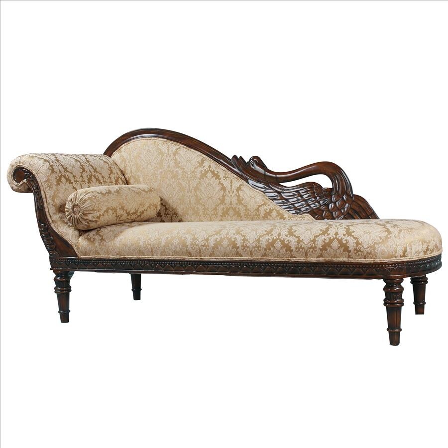 Design Toscano Swan Fainting Couch Left