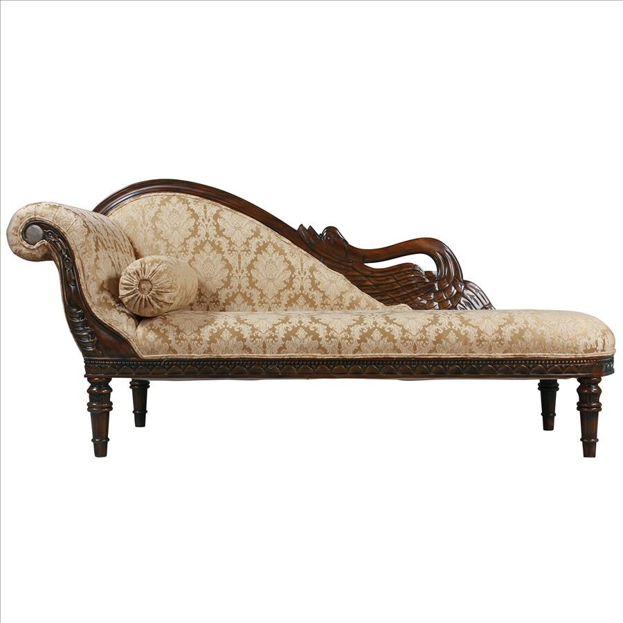 Design Toscano Swan Fainting Couch Left