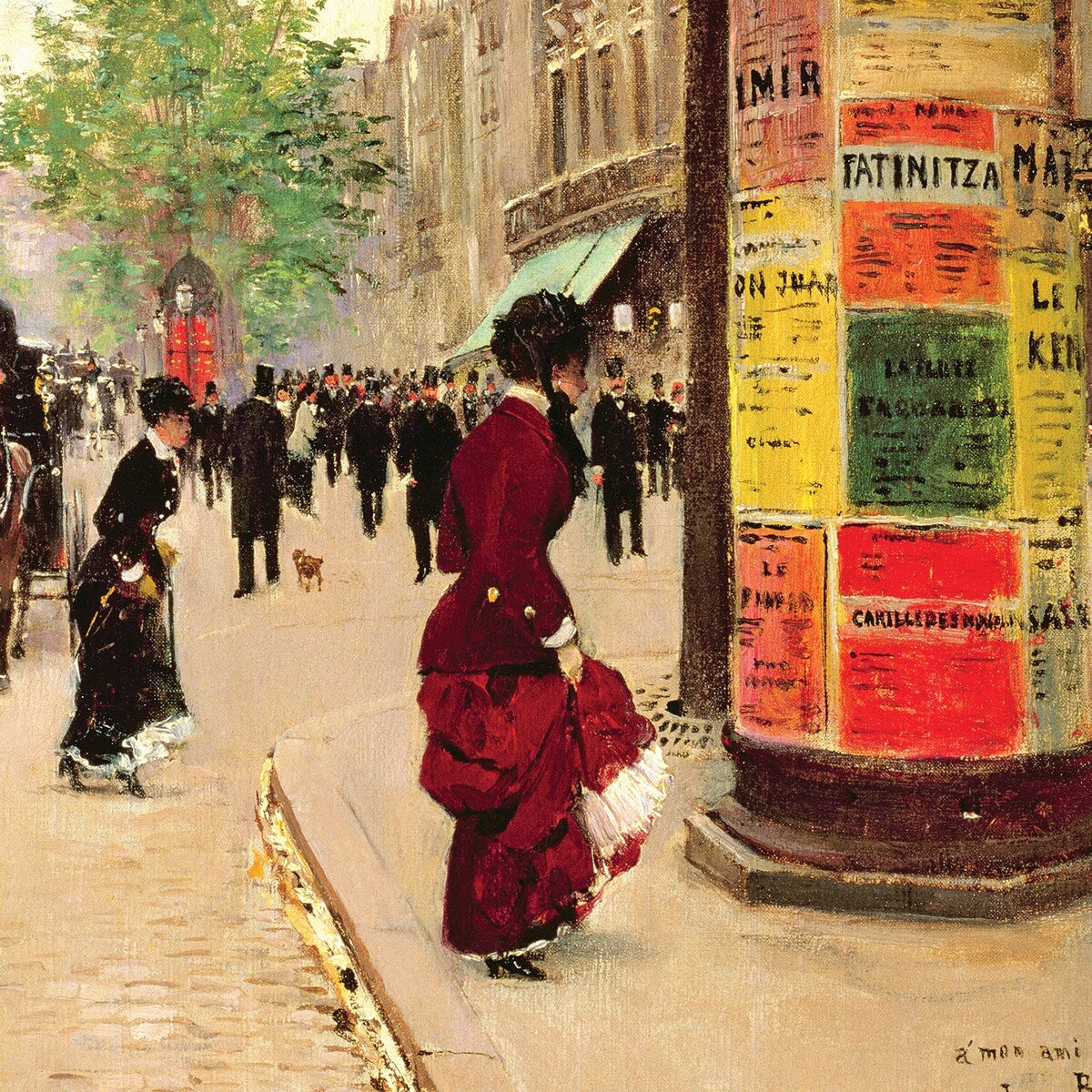 Design Toscano 'Paris Kiosk, 1880-84' Made-to-order Canvas Painting