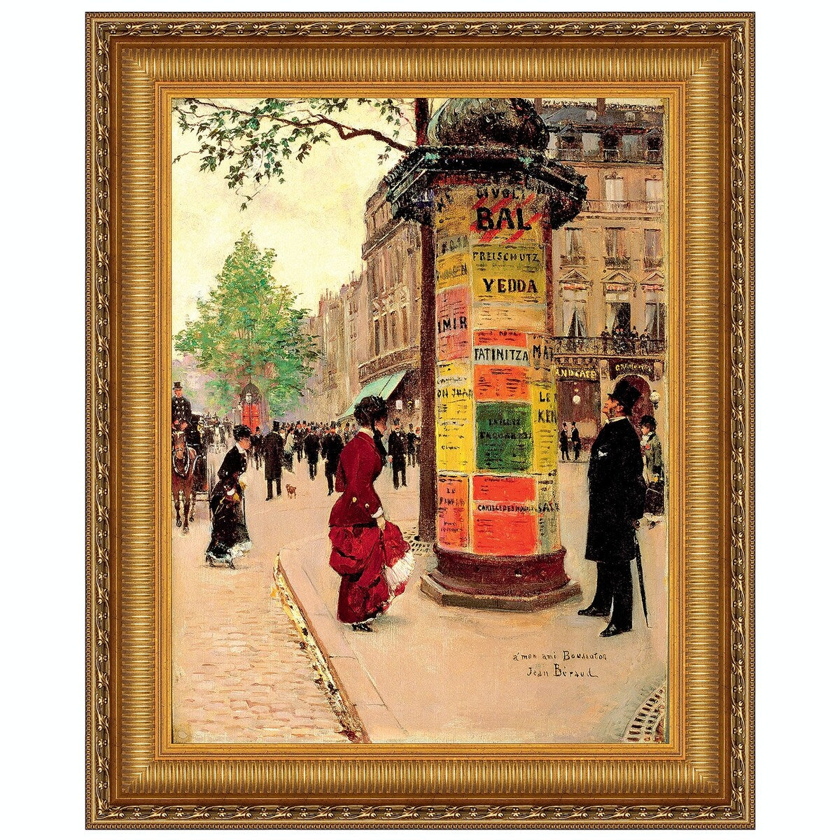 Design Toscano 'Paris Kiosk, 1880-84' Made-to-order Canvas Painting