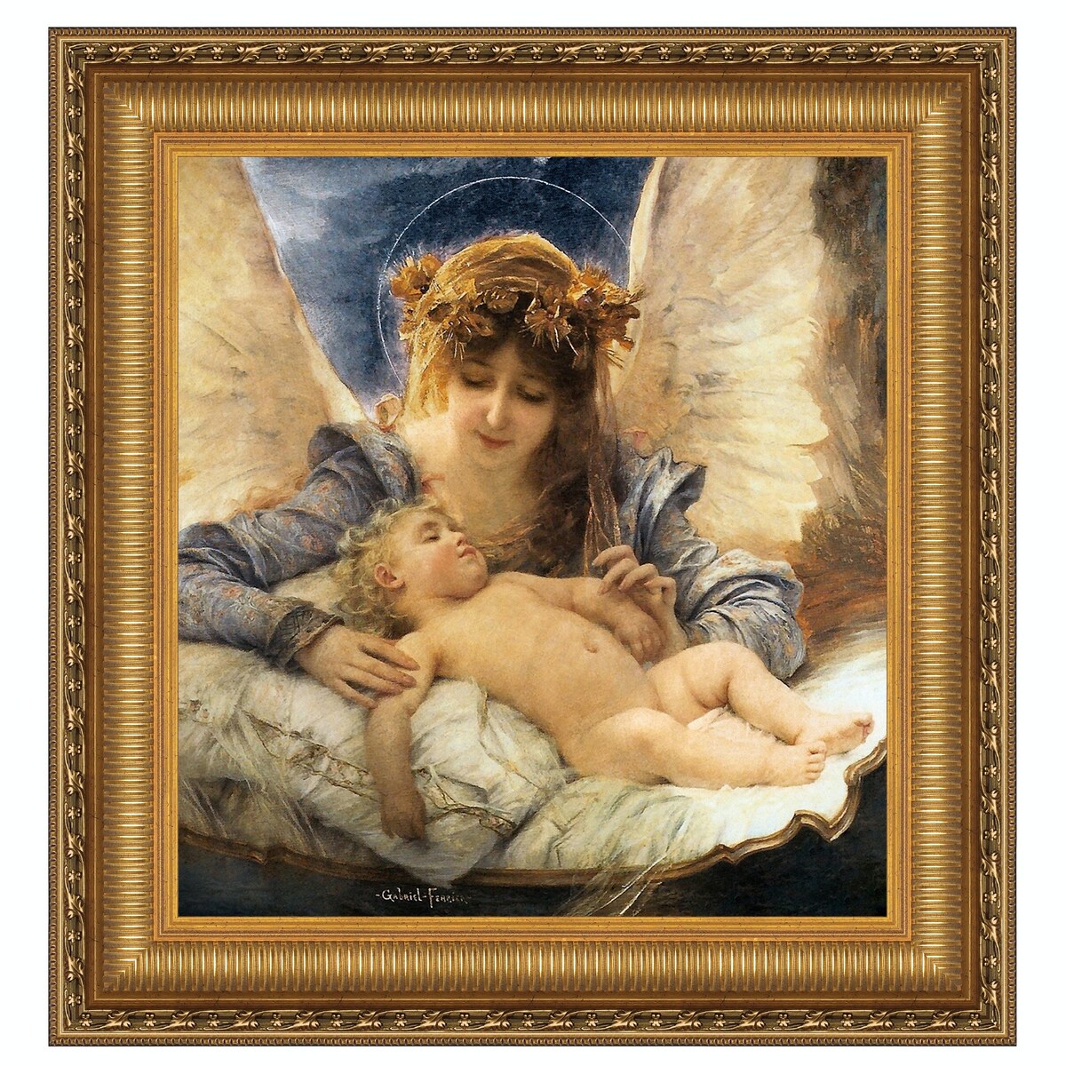 Design Toscano 'The Guardian Angel, 1874' Made-to-order Canvas Painting