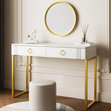 Design White Desk with Drawers