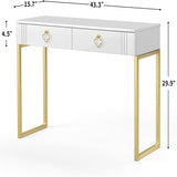Design White Desk with Drawers