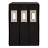 DesignOvation Cydney Linen Fabric Photo Albums (Set of 3)