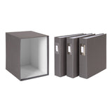 DesignOvation Cydney Linen Fabric Photo Albums (Set of 3)