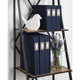 DesignOvation Cydney Linen Fabric Photo Albums (Set of 3)