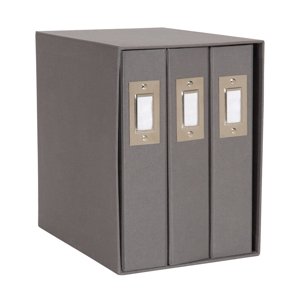 DesignOvation Cydney Linen Fabric Photo Albums (Set of 3)