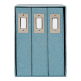 DesignOvation Cydney Linen Fabric Photo Albums (Set of 3)