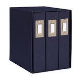 DesignOvation Cydney Linen Fabric Photo Albums (Set of 3)