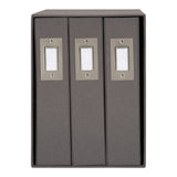 DesignOvation Cydney Linen Fabric Photo Albums (Set of 3)