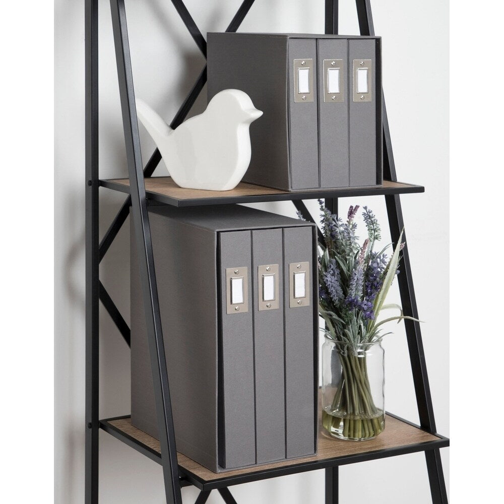 DesignOvation Cydney Linen Fabric Photo Albums (Set of 3)