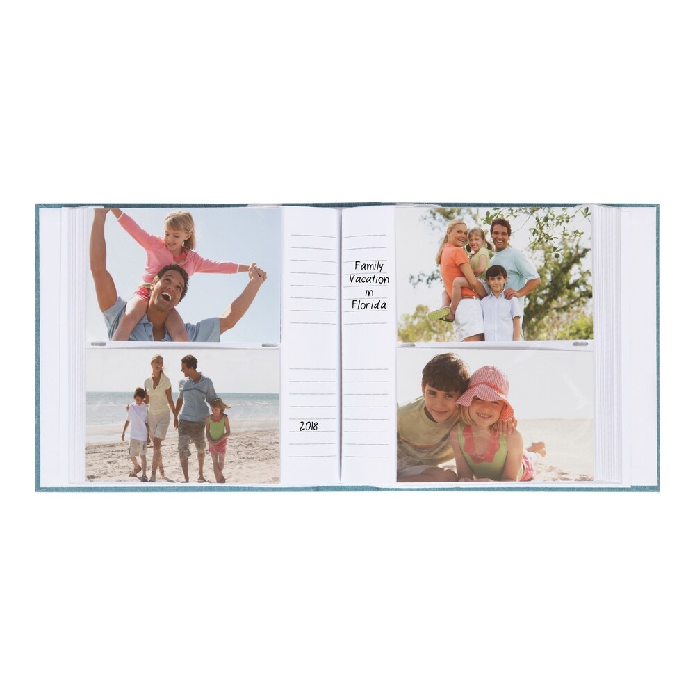 DesignOvation Cydney Linen Fabric Photo Albums (Set of 3)